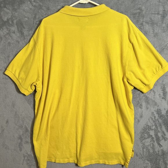 Polo Jeans Co Ralph Lauren Polo Shirt Mens XXL Flag Yellow Short Sleeve Collared - Picture 7 of 9